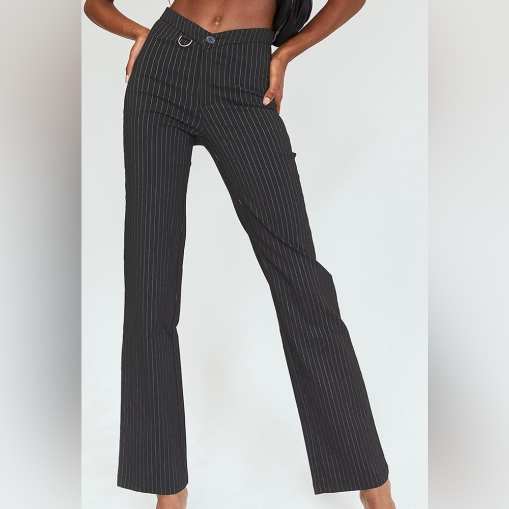 Princess Polly pin striped high-wasted pant!